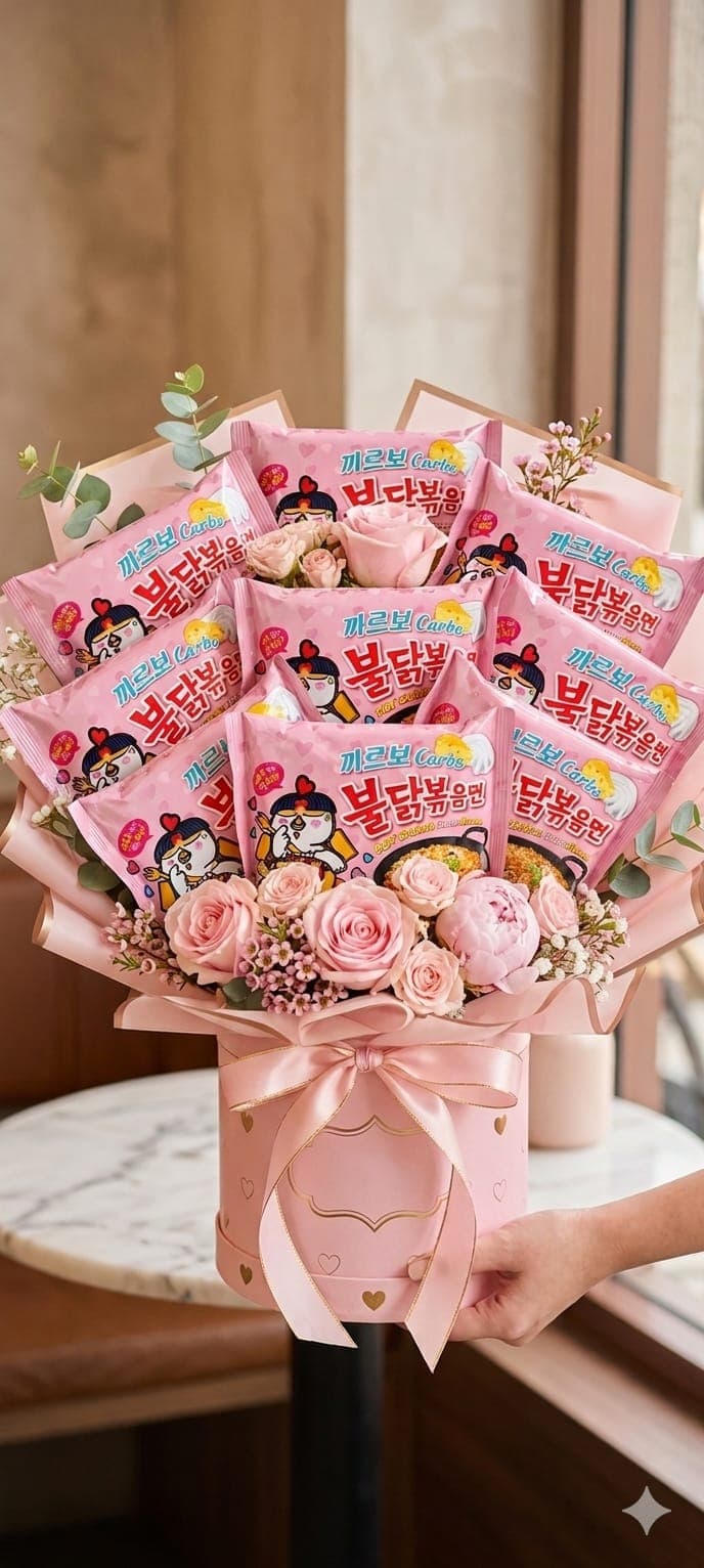 Buldak Carbo Rose Bouquet