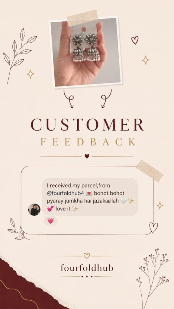 Jhumka earrings customer feedback