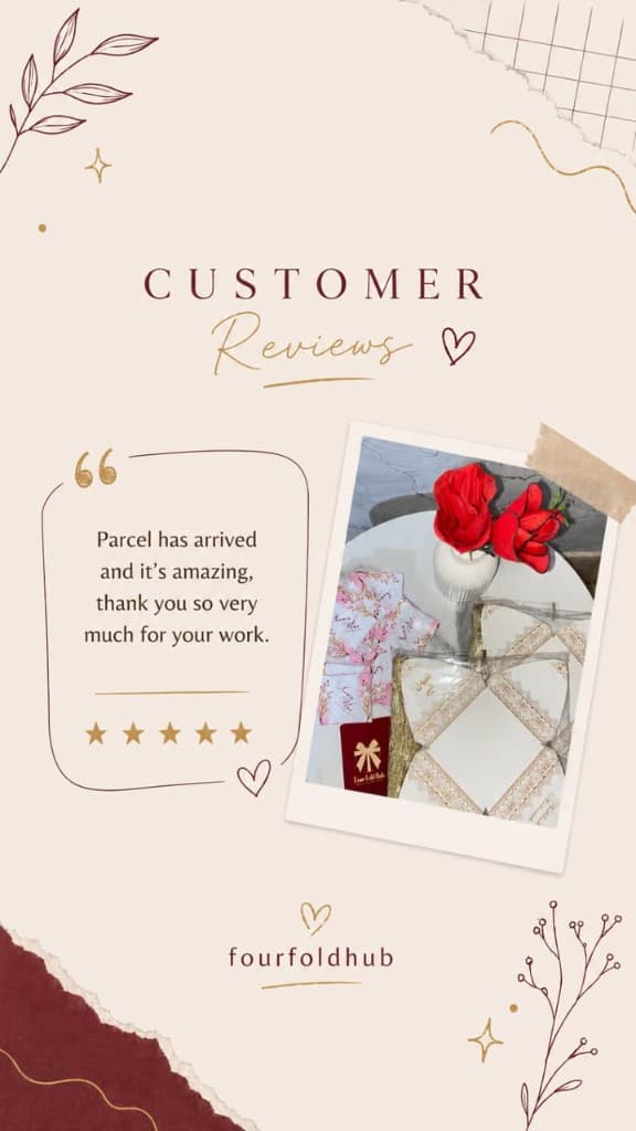 Parcel arrival customer review